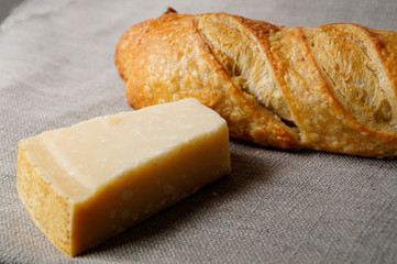 bread and parmesan cheese