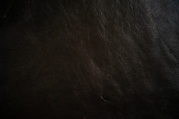 Luxury black genuine leather cowhide background