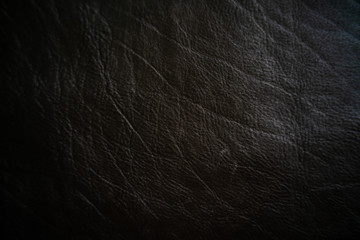 Luxury black genuine leather cowhide background