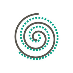 Air conditioner and air compressor part vector icon design on white background.