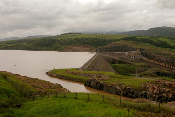 dam of the jequitinhonha river in itapebi