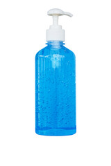 Alcohol gel hand rub 450 ml. for hand washing isolated on white background.