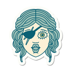 human rogue character sticker