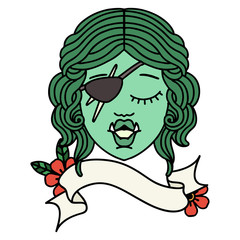 orc rogue character face illustration