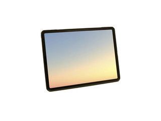 2020 new 12.9 pro tablet with 2732 x 2048 resolution isolated on white blank screen gradient sky © yourdisplayads