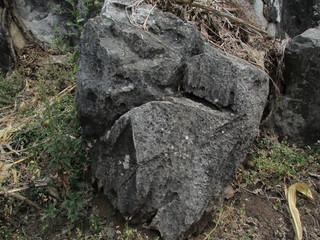 Megaliths stones and rocks, shapes, slits, circles