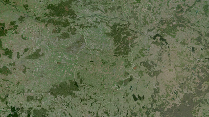 Marijampoles, Lithuania - outlined. Satellite