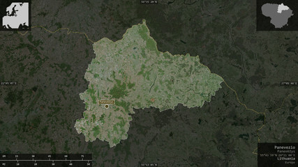 Panevezio, Lithuania - composition. Satellite