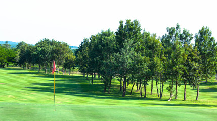 Golf course in the countryside. 