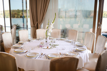 Beautifully decorated table for a special occasion