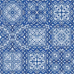 Ornamental azulejo portugal tiles decor.