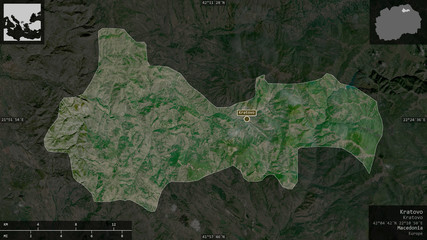 Kratovo, Macedonia - composition. Satellite