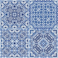 Traditional ornate portuguese azulejo.