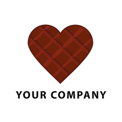 Chocolate vector. chocolate on white background. chocolate logo design