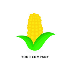Obraz premium corn farm logo vector illustration. corn symbol icon design