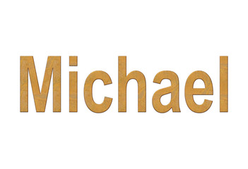 Michael  name text jpg photo 3d