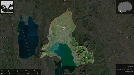 Resen, Macedonia - composition. Satellite