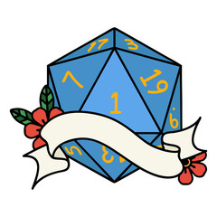 natural one d20 dice roll illustration