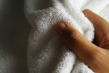 Close up of towel texture