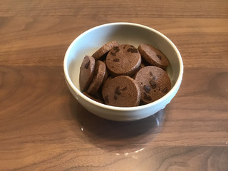 Delicious homemade chocolate chip cookies 
