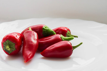 peppers on a plate
