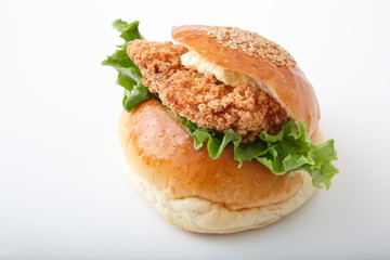 フライドチキンバーガー