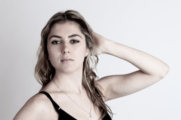 Obraz premium Sexy blonde girl in studio