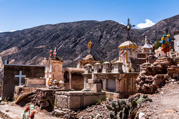 cemetery in the hills maimara city argentina