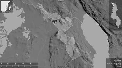 Chitipa, Malawi - composition. Grayscale