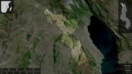 Chitipa, Malawi - composition. Satellite