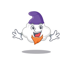 Cute picture of white cloud in Elf cartoon design