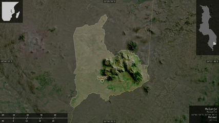 Mulanje, Malawi - composition. Satellite