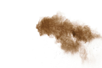 Fototapeta na wymiar Coffee explosion isolated on white background