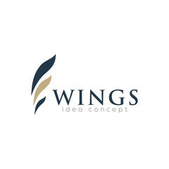 Creative Wings Concept Logo Design Template