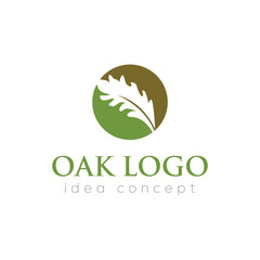 Oak Leaf Vector Logo Template