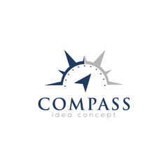 Creative Compass Concept Logo Design Template