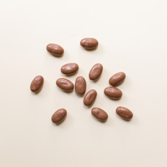 Flat lay image of sweets/lollies/candies. Perfect for lolly shop, candy shop, sweets shop.