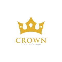 Crown Concept Logo Design Template