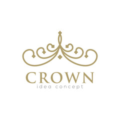 Crown Concept Logo Design Template
