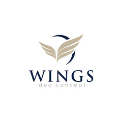 Creative Wings Concept Logo Design Template