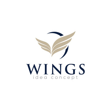 Creative Wings Concept Logo Design Template