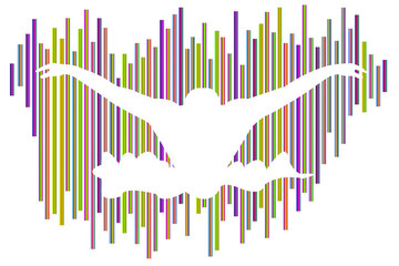 Swimming logo design. Sport background. Graph, Icon, Symbol, Silhouette. Vector illustration.