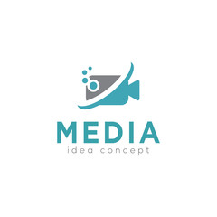 Creative Media Concept Logo Design Template