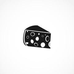 Cheese icon. Cheese icon on white background for web and mobile