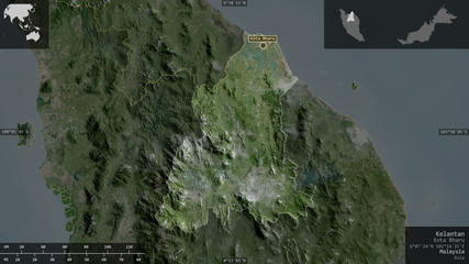 Kelantan, Malaysia - composition. Satellite