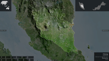 Pahang, Malaysia - composition. Satellite