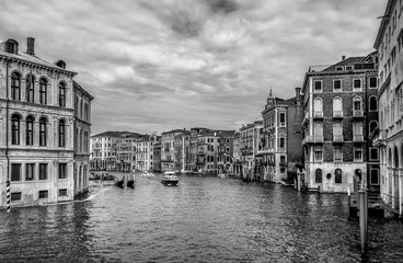 Fototapeta na wymiar Venice, Italy - Monumental iconic scenery and buildings of Venice along the canals 