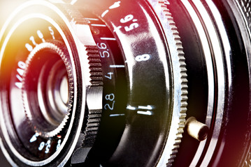 Vintage scale rangefinder camera