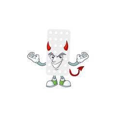 A picture of devil pills cartoon character design