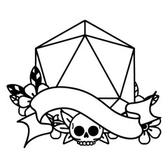 natural one d20 dice roll illustration